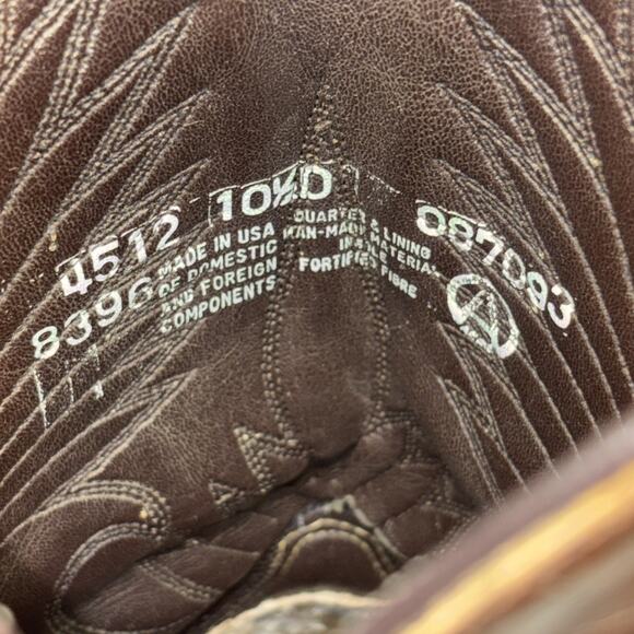 Acme Circle A cowboy boots SZ 10 1/2 D 4512 $$ main image 13